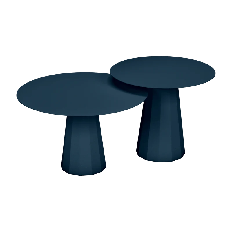 2 Tables gigognes denim Ankara - Matière Grise