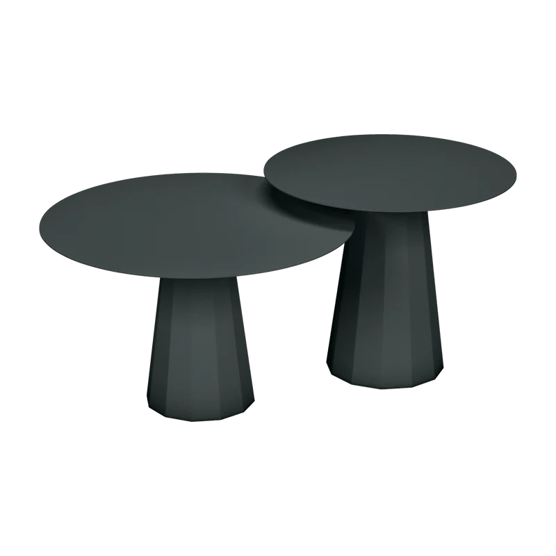 2 Tables gigognes anthracite Ankara - Matière Grise