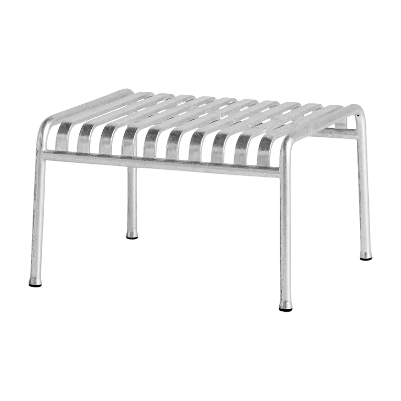 Ottoman de jardin en métal gris galvanisé Palissade - HAY