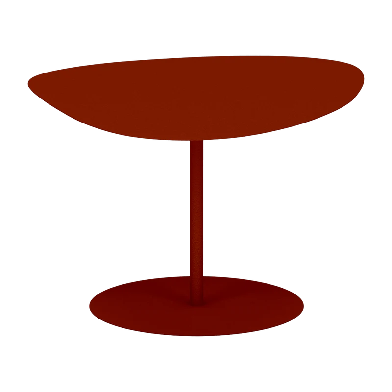 Table basse en acier mat terracotta 39 cm Galet 02 - Matière Grise