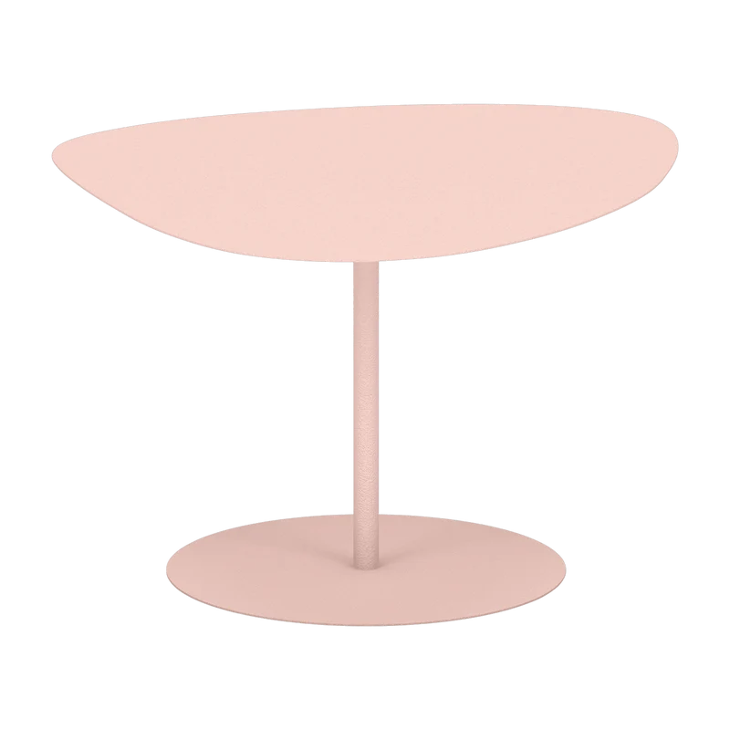 Table basse en acier mat baby pink 39 cm Galet 02 - Matière Grise