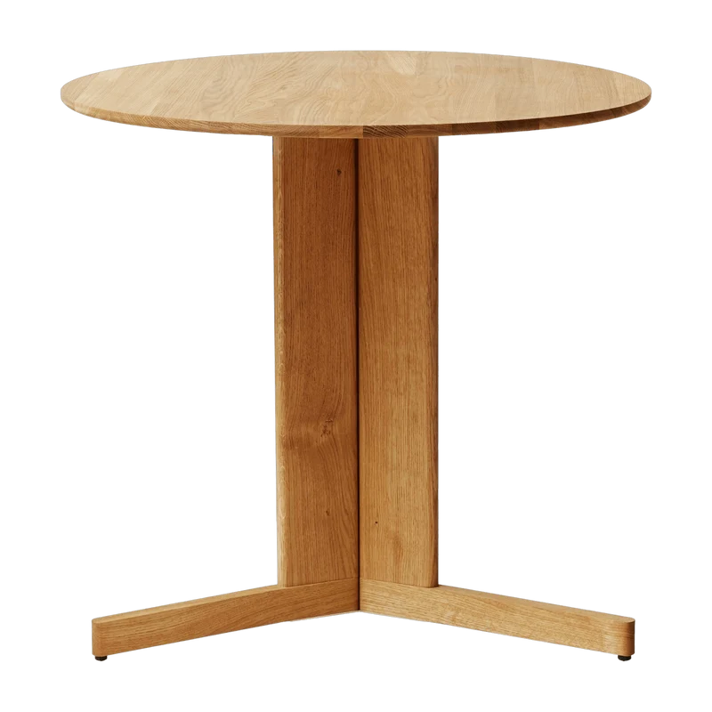 Table ronde en chêne naturel 75 cm Trefoil - Form & Refine