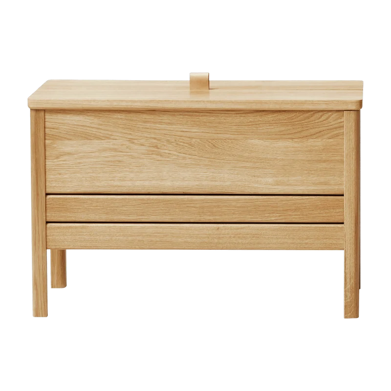 Banc avec rangement en chêne naturel 68 cm A Line - Form & Refine