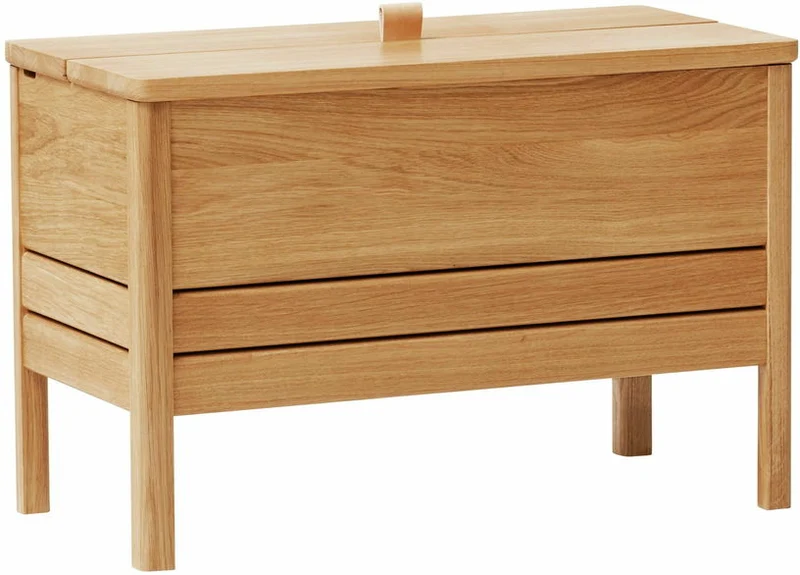 Banc avec rangement en chêne naturel 68 cm A Line - Form & Refine