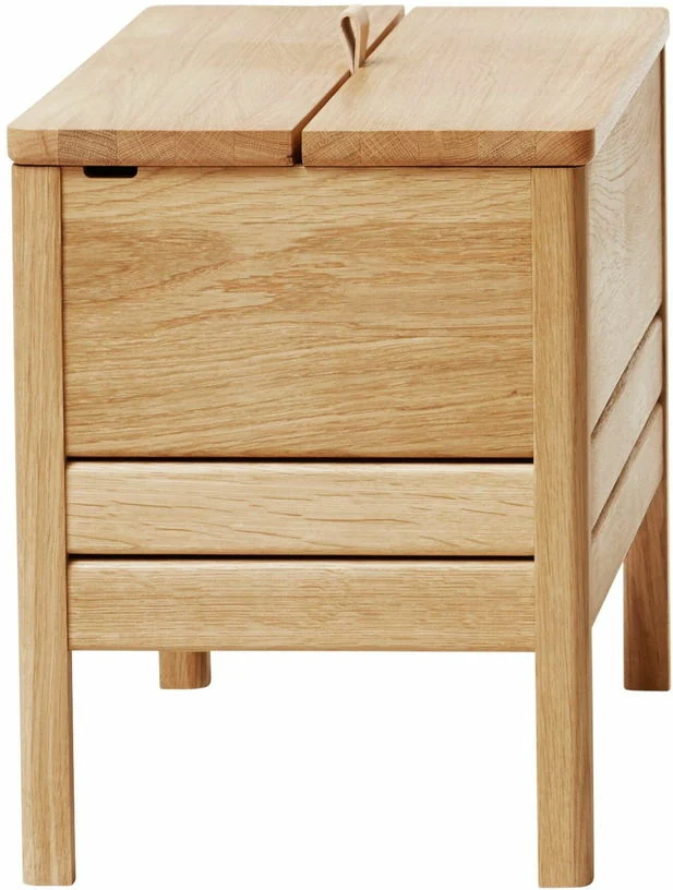 Banc avec rangement en chêne naturel 68 cm A Line - Form & Refine