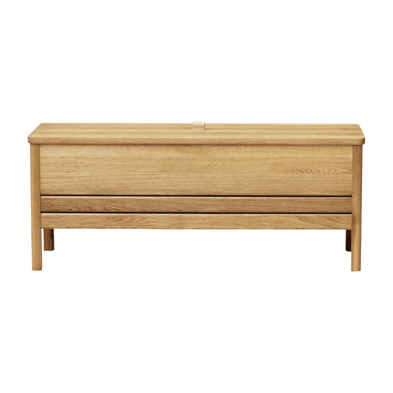 Banc avec rangement en chêne naturel 111 cm A Line - Form & Refine