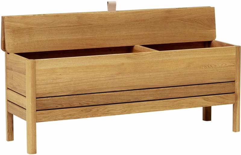 Banc avec rangement en chêne naturel 111 cm A Line - Form & Refine