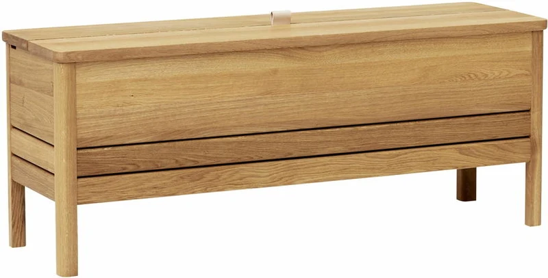 Banc avec rangement en chêne naturel 111 cm A Line - Form & Refine