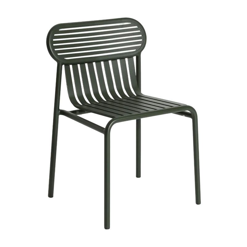 Chaise de jardin vert bouteille finition mate Week end - Petite friture