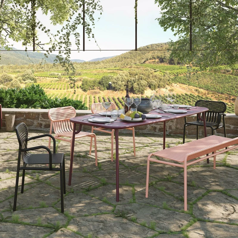 Chaise de jardin vert bouteille finition mate Week end - Petite friture