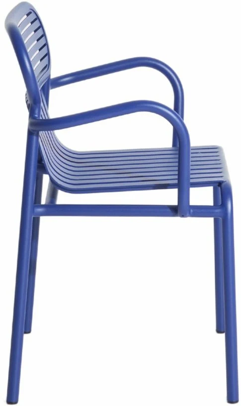Chaise de jardin avec accoudoirs bleue Week end - Petite friture
