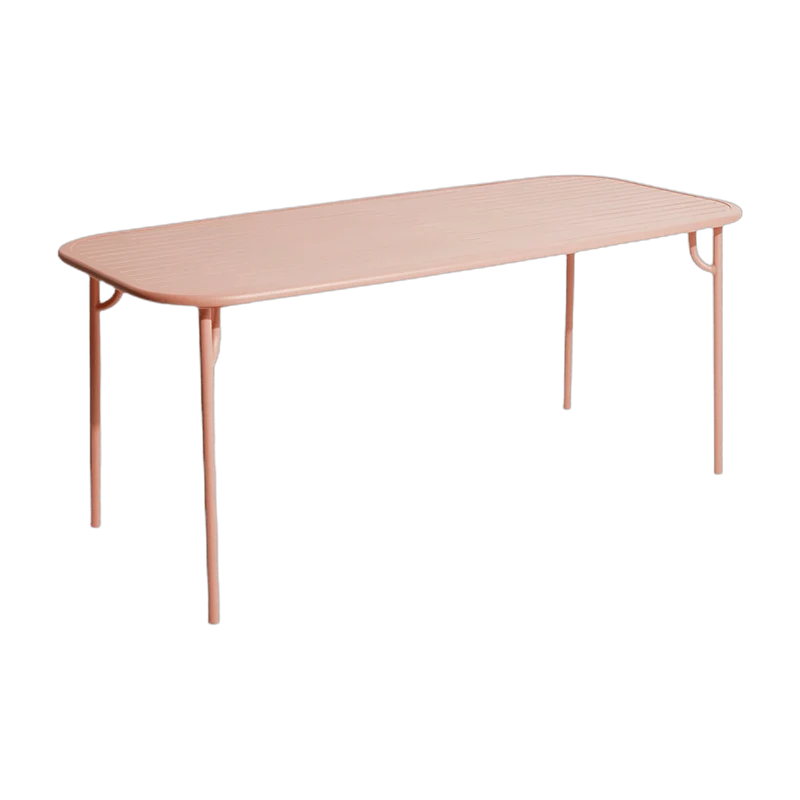 Table de jardin rectangulaire rose blush 180 cm Week end - Petite friture