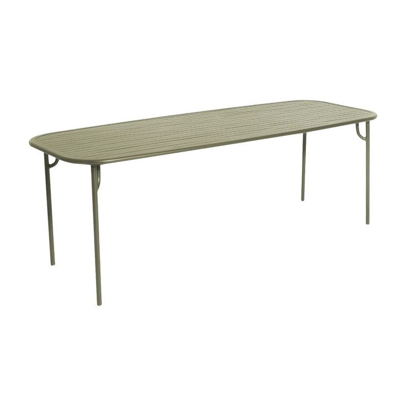 Table de jardin rectangulaire vert jade 220 cm Week end - Petite friture