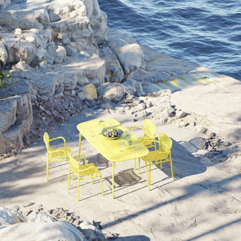Table de jardin rectangulaire vert jade 220 cm Week end - Petite friture