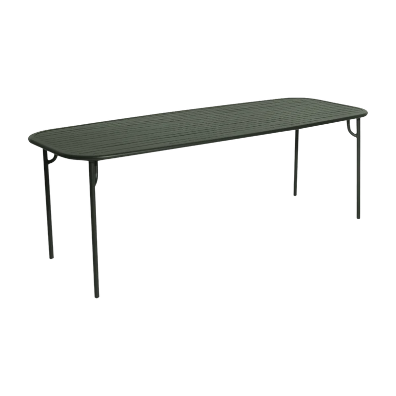 Table de jardin rectangulaire vert bouteille 220 cm Week end - Petite friture