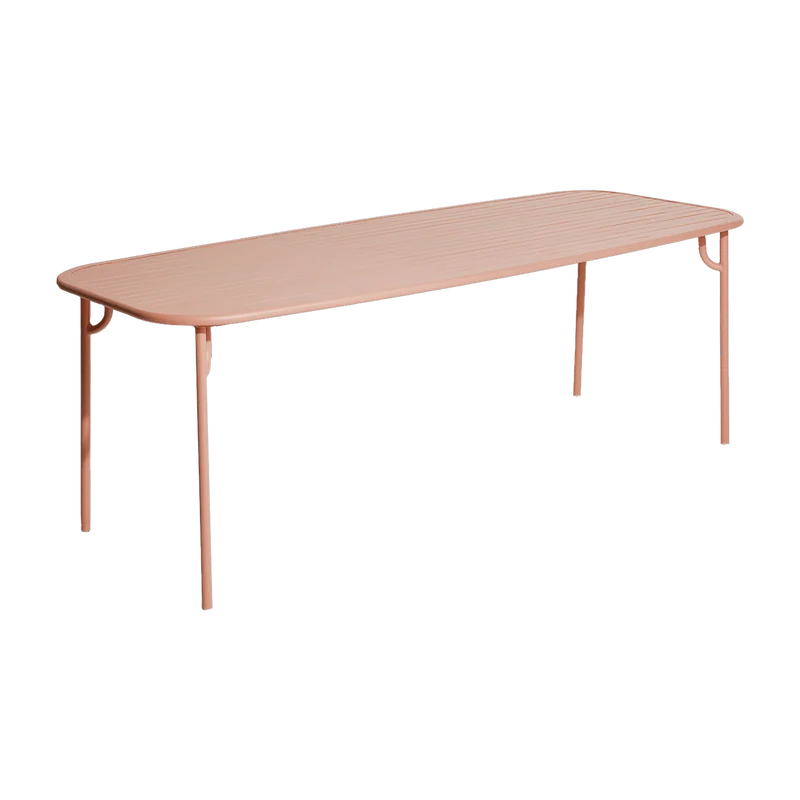 Table de jardin rectangulaire rose blush 220 cm Week end - Petite friture