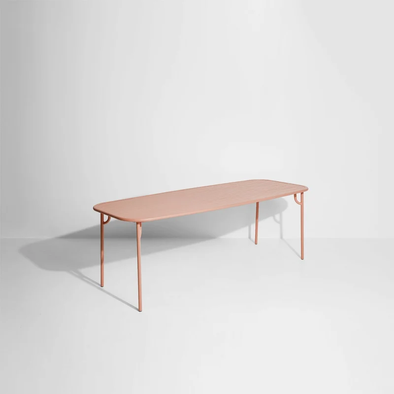 Table de jardin rectangulaire rose blush 220 cm Week end - Petite friture