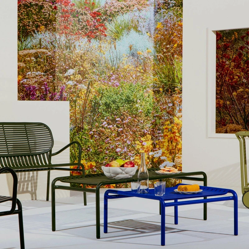 Table basse de jardin noire 127 cm Week end - Petite friture