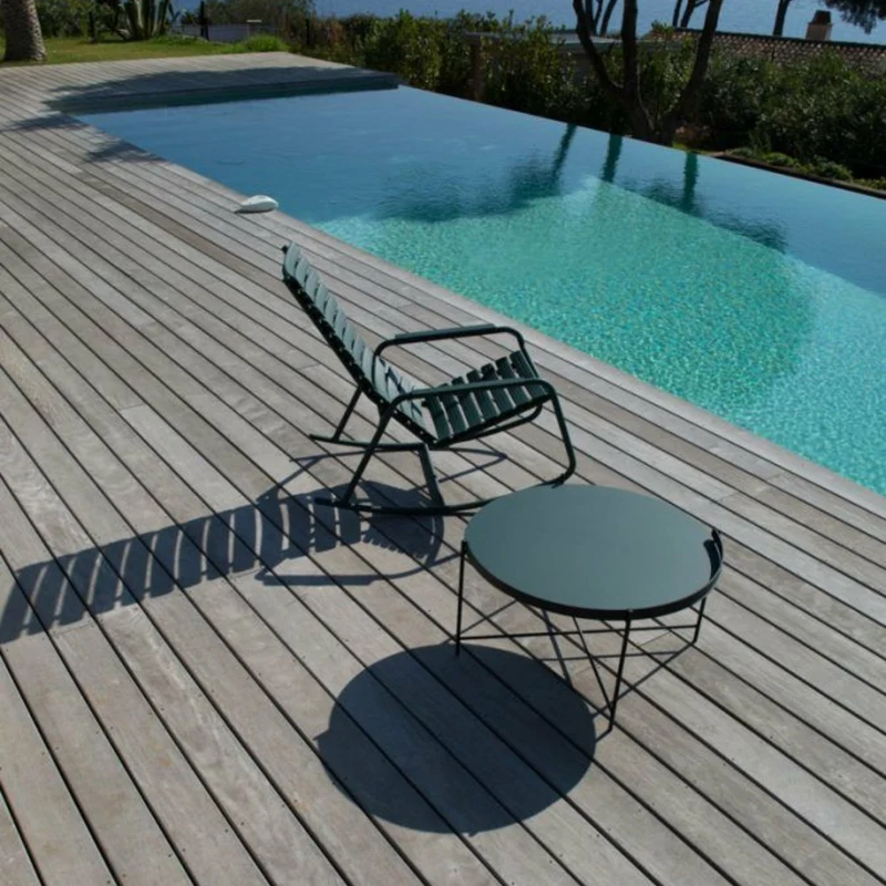 Table d'appoint 46 cm noir avec poignée EDGE - Houe