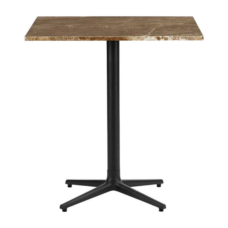 Table carrée 70 cm 4 pieds en marbre sand Allez Marble - Normann Copenhagen