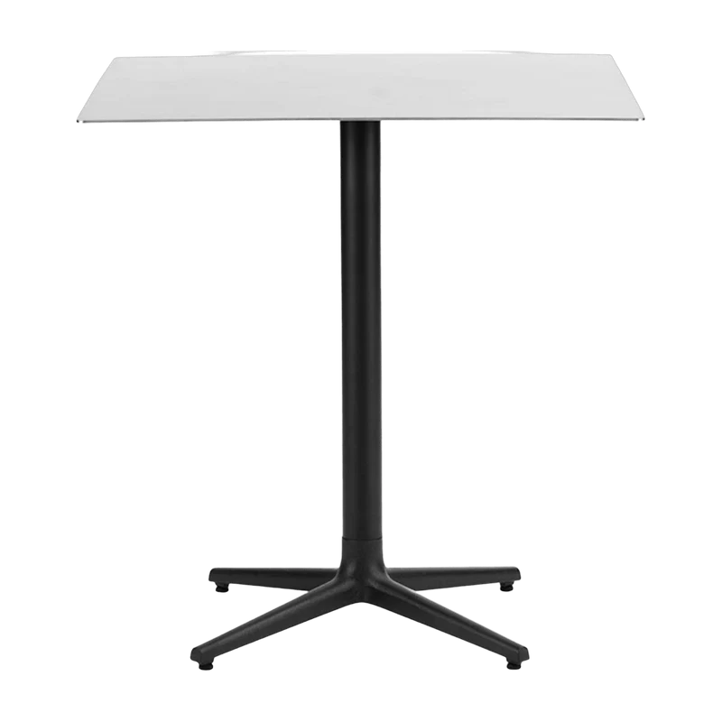 Table carré 70 cm 4 pieds en acier inoxydable Allez Steel - Normann Copenhagen
