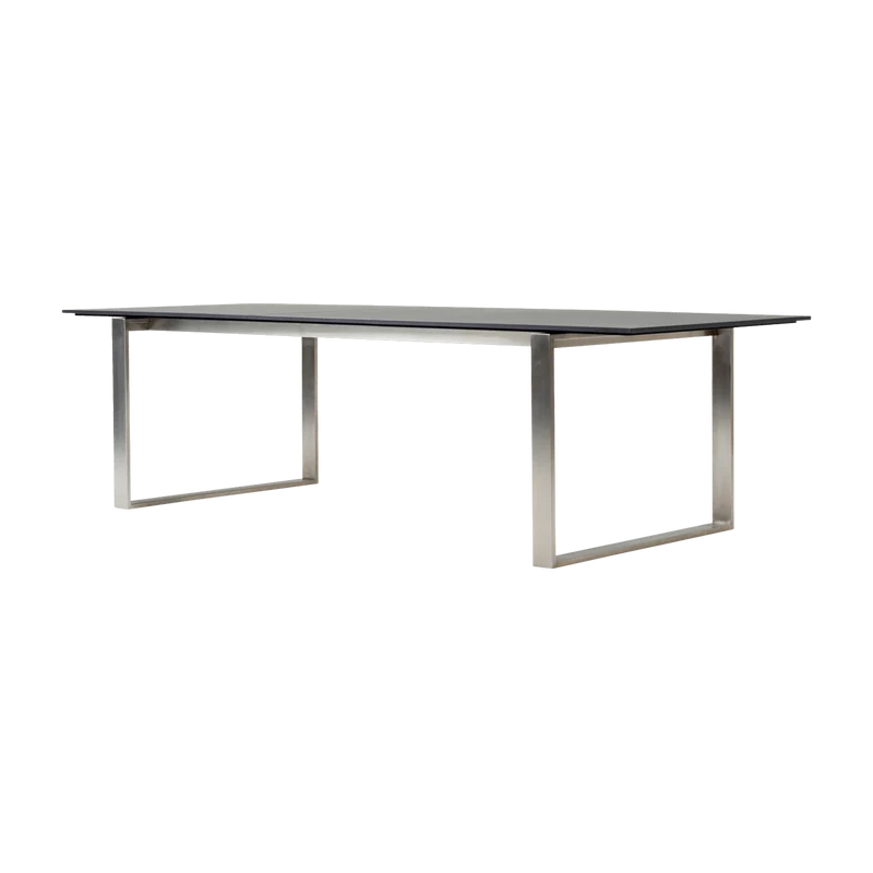 Table à manger avec extension en acier et céramique 330x100cm Edge - Cane-Line