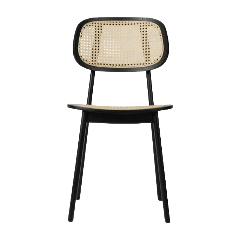 Chaise en cannage et chêne noir Titus - Vincent Sheppard