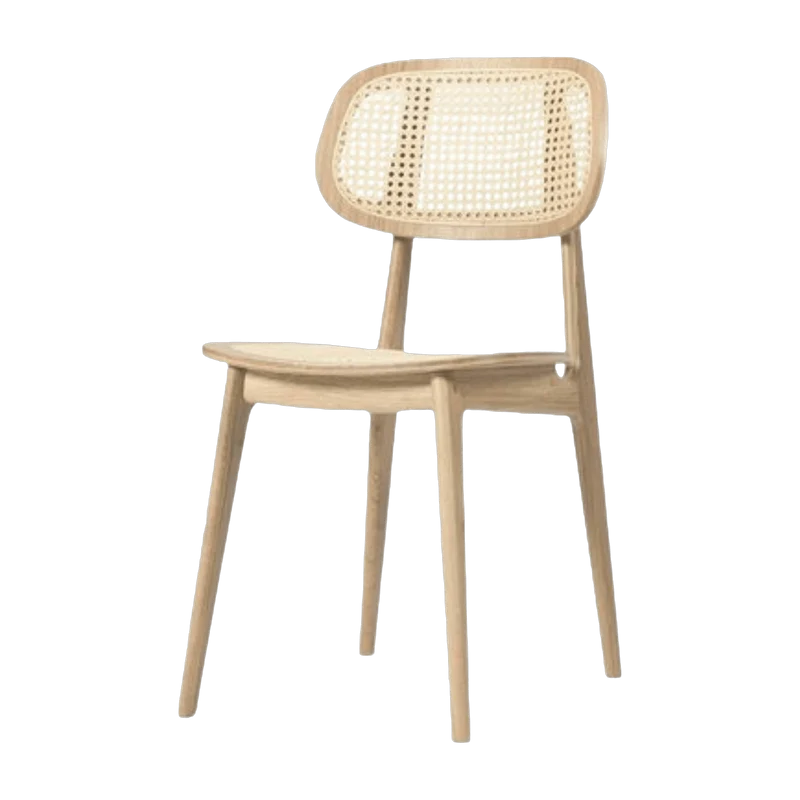 Chaise scandinave en cannage et chêne naturel Titus - Vincent Sheppard