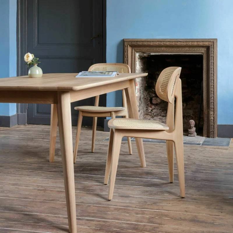 Chaise scandinave en cannage et chêne naturel Titus - Vincent Sheppard