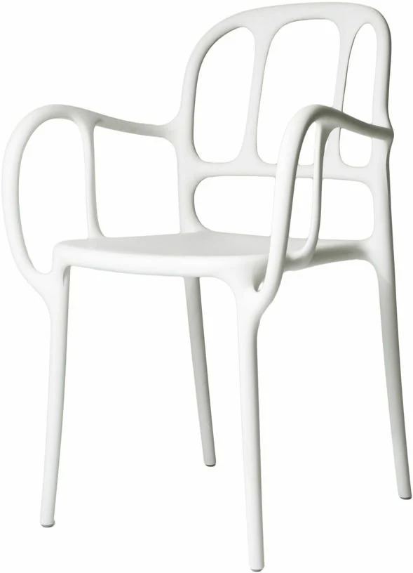 Chaise en polypropylene blanche Mila - Magis