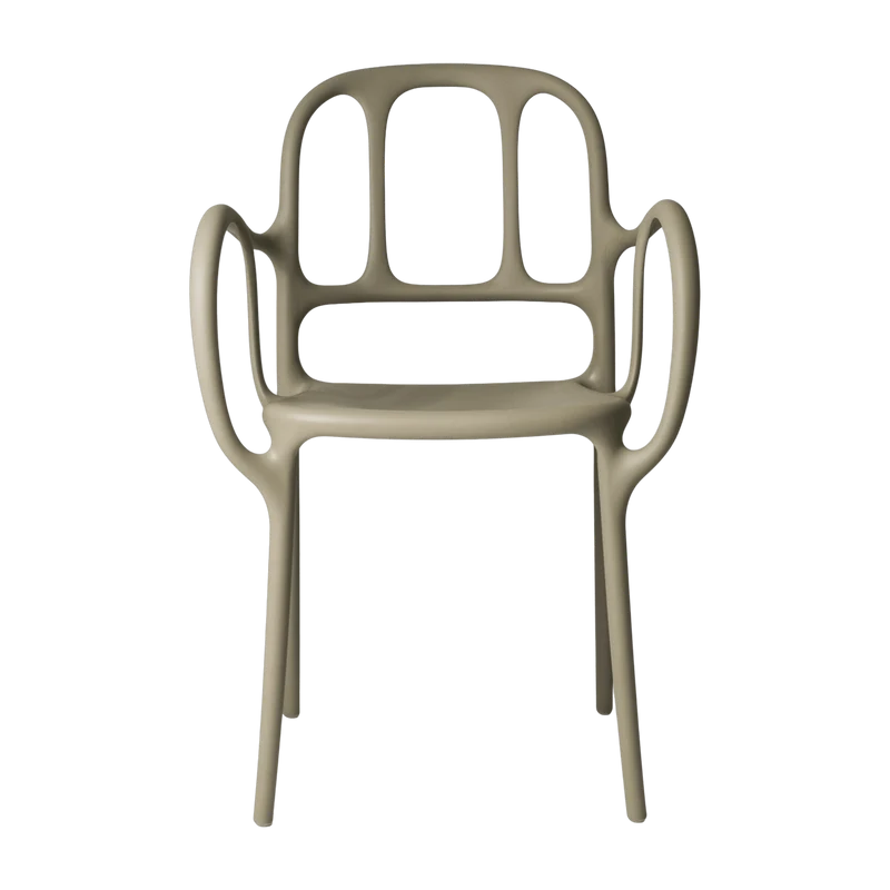 Chaise en polypropylene beige Mila - Magis