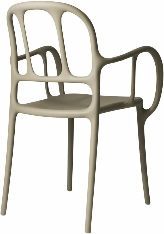 Chaise en polypropylene beige Mila - Magis