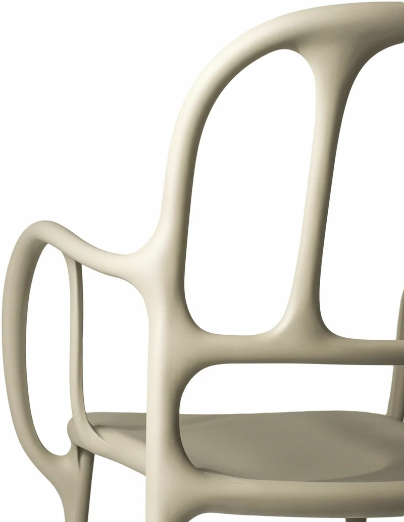 Chaise en polypropylene beige Mila - Magis