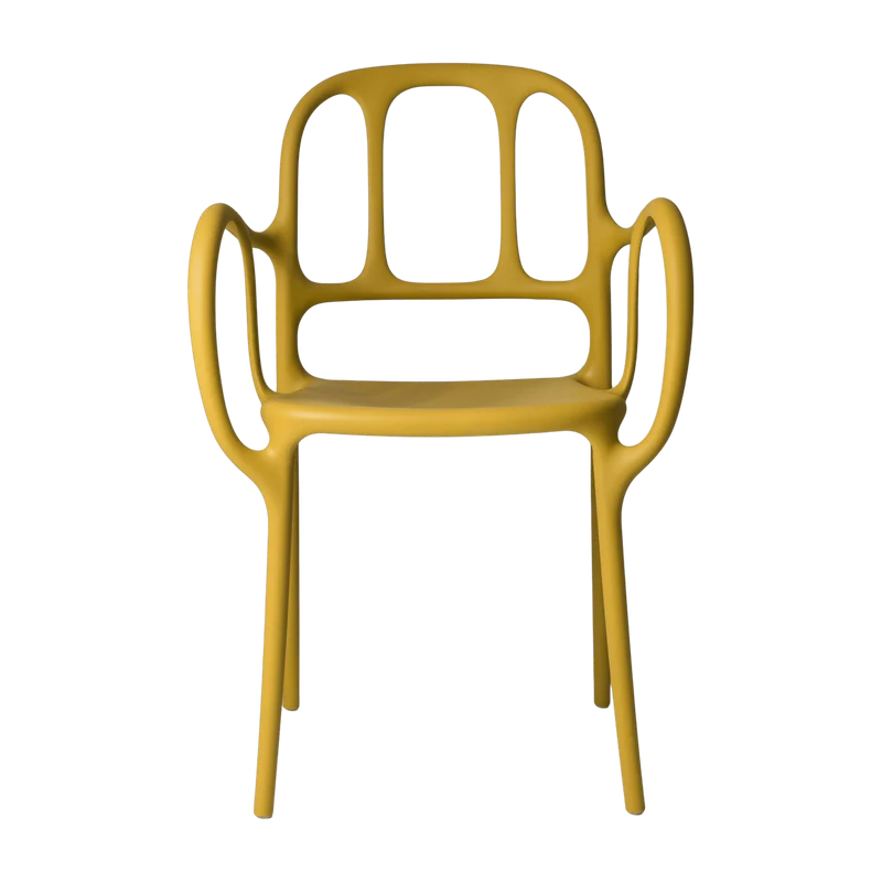 Chaise en polypropylene jaune Mila - Magis