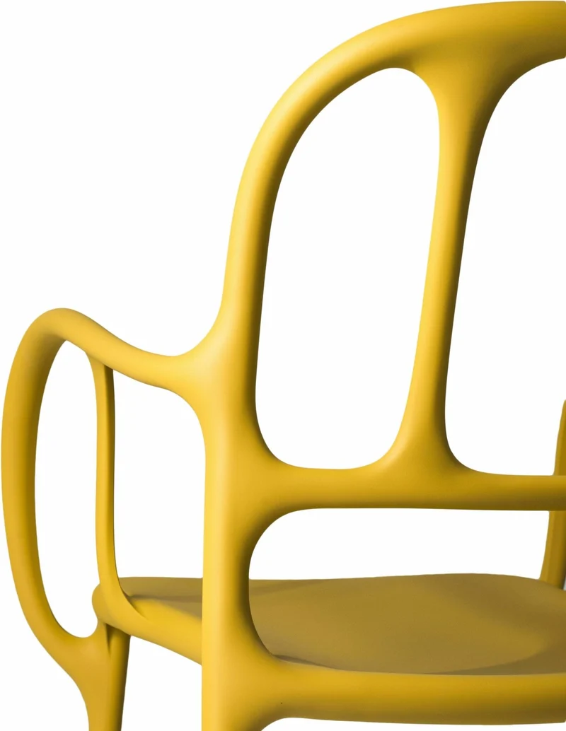 Chaise en polypropylene jaune Mila - Magis