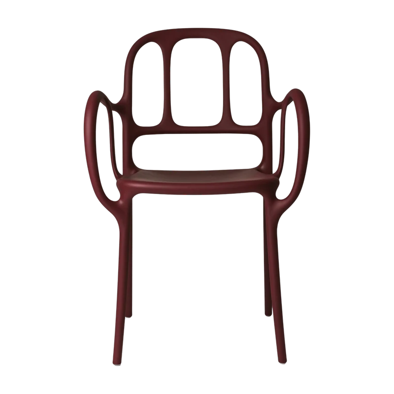 Chaise en polypropylene rouge Mila - Magis