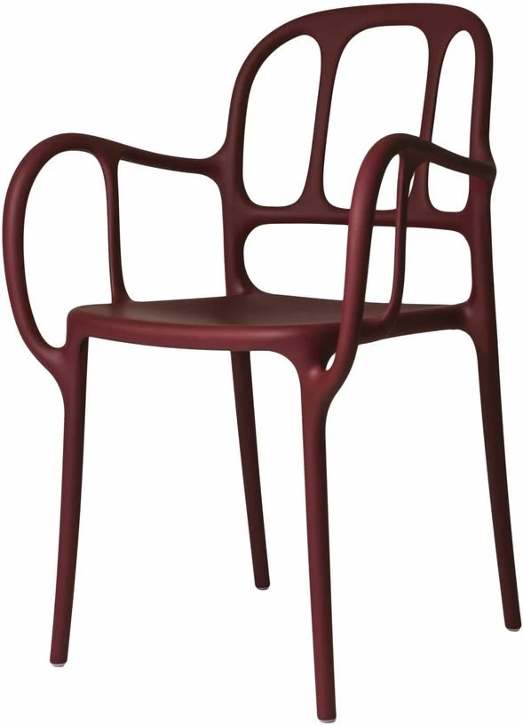 Chaise en polypropylene rouge Mila - Magis