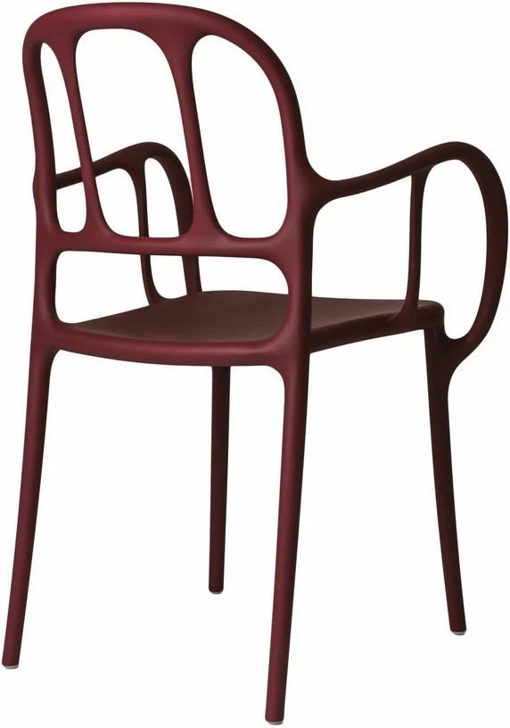Chaise en polypropylene rouge Mila - Magis