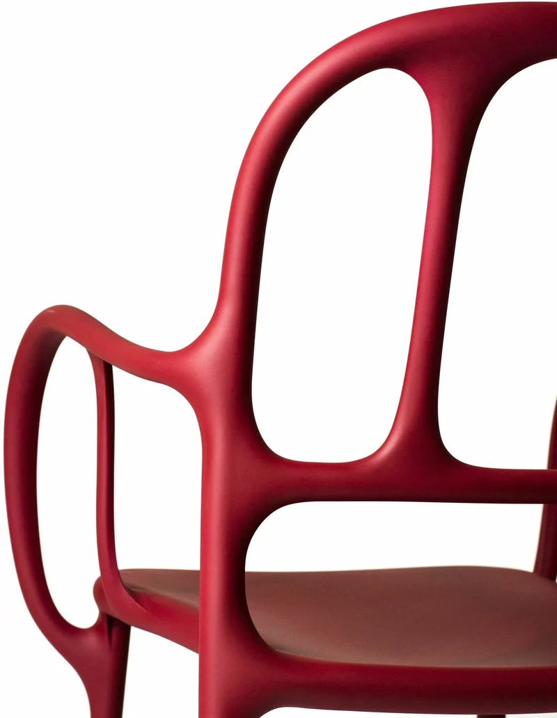 Chaise en polypropylene rouge Mila - Magis