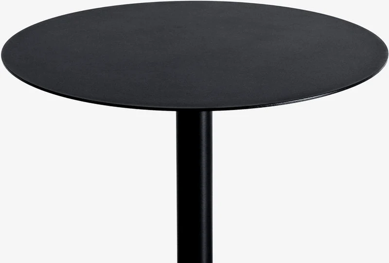 Table de bistro ronde noire Donut - Lyon Béton