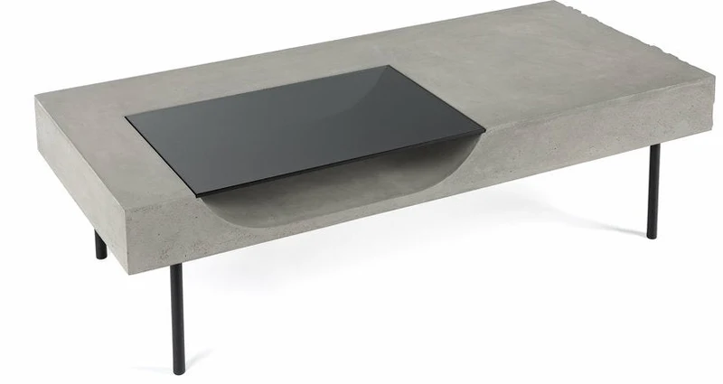 Table basse en béton et acier Curb - Lyon Béton