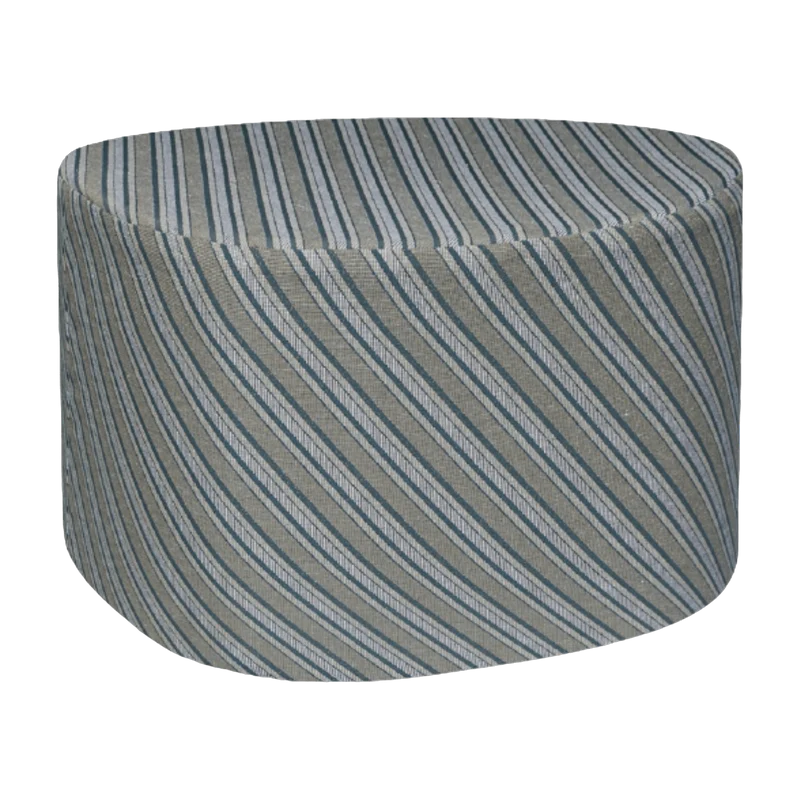 Pouf rayures en diagonal Salon - Mette Ditmer