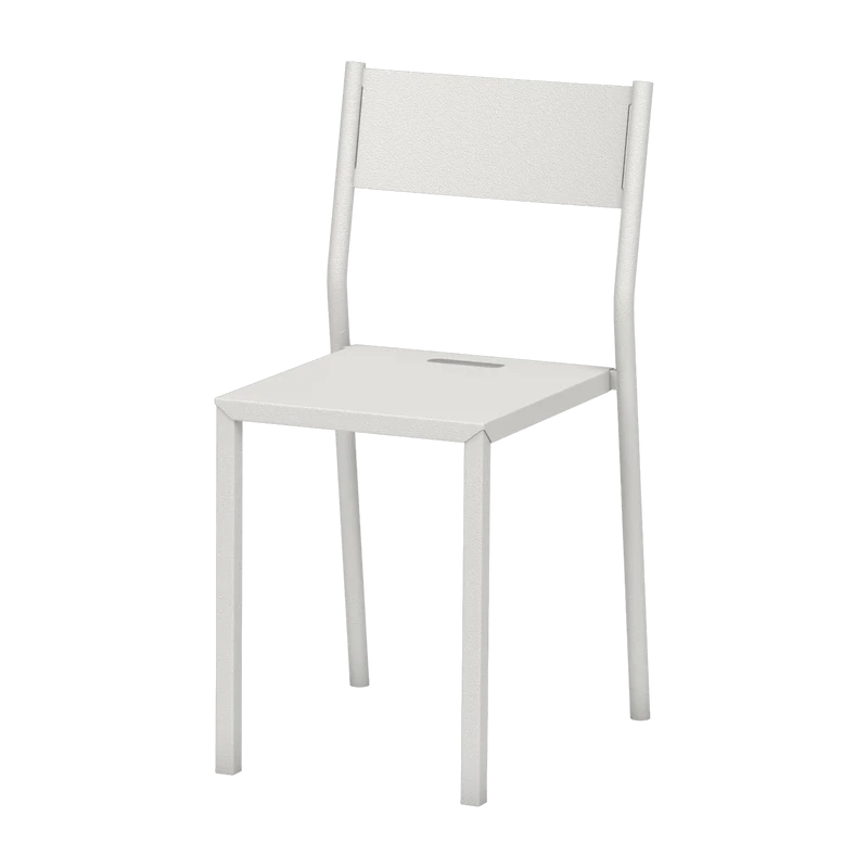 Chaise en acier blanche Take - Matière Grise