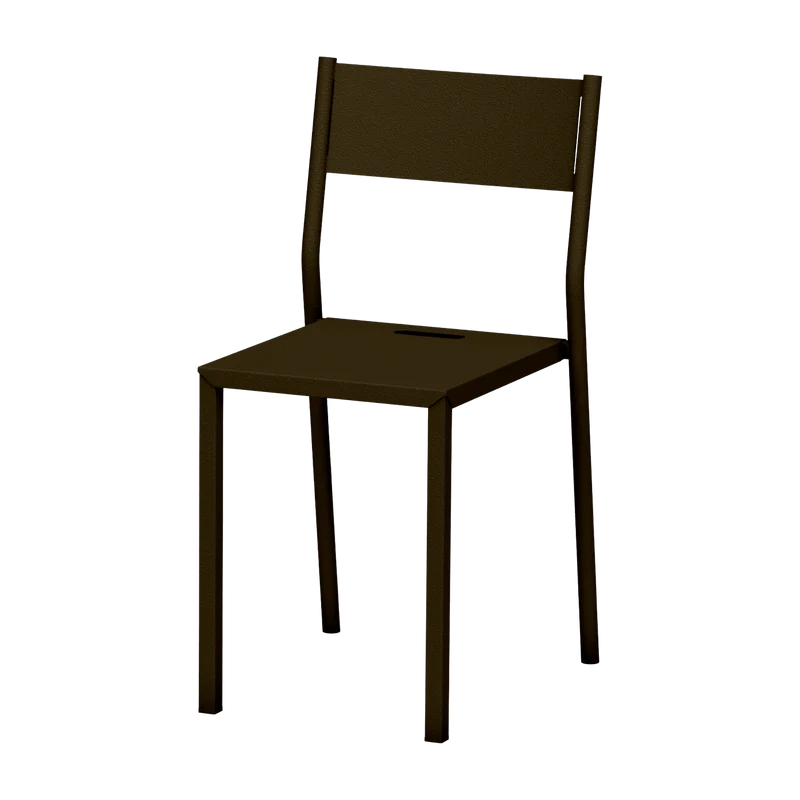 Chaise en acier bronze Take - Matière Grise