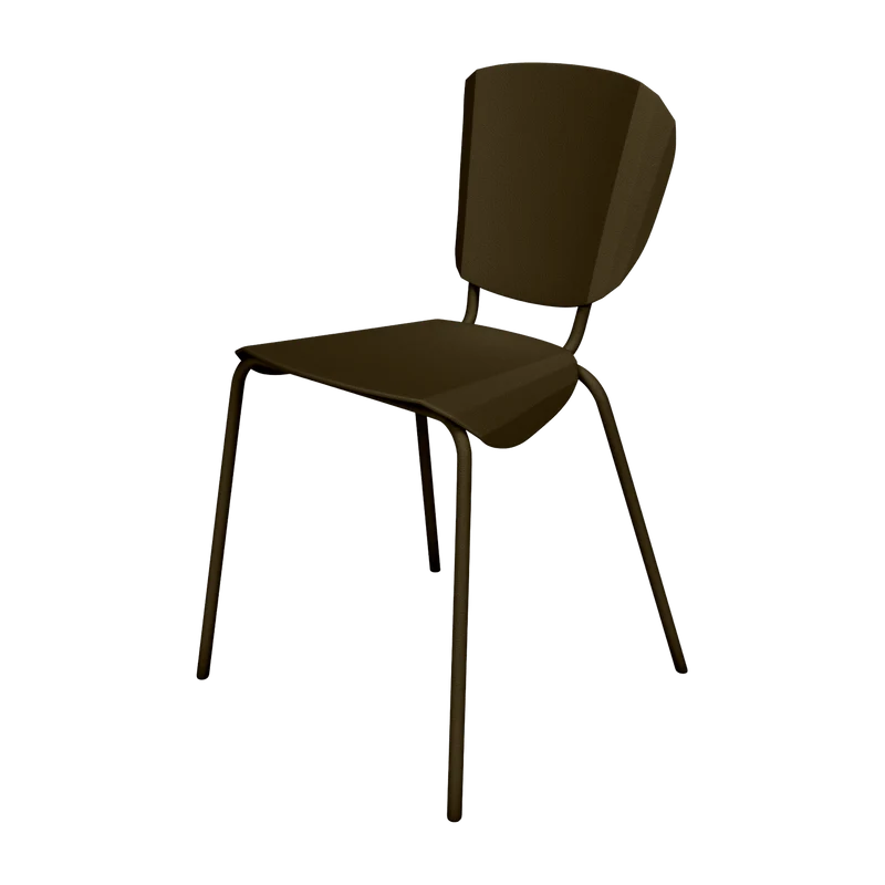 Chaise en acier mat bronze Batchair - Matière Grise