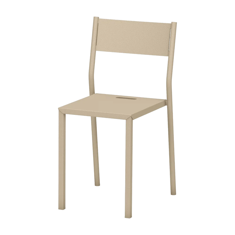 Chaise en acier crème Take - Matière Grise
