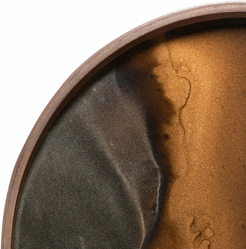 Plateau ovale en verre Bronze Organic M - Ethnicraft Accessories