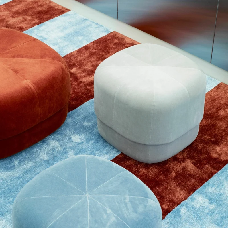 Pouf en velours 65 cm violet Circus Purple - Normann Copenhagen