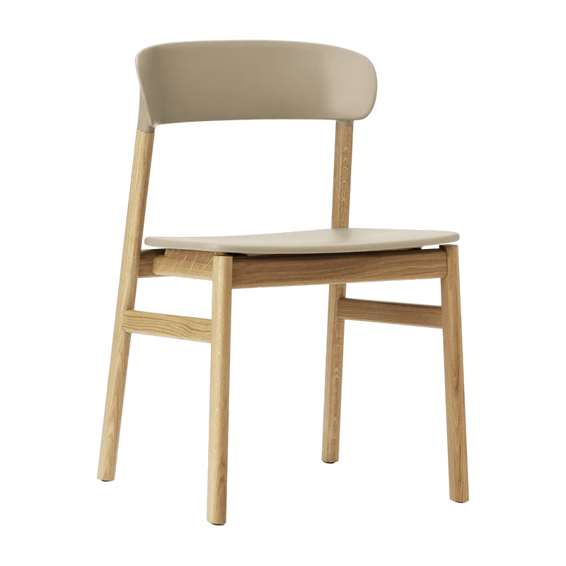 Chaise en chêne et polypropylène sable Herit Sand - Normann Copenhagen