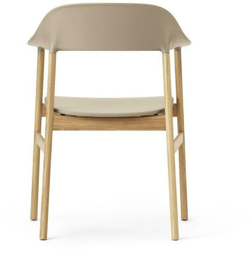 Chaise avec accoudoirs en chêne et polypropylène sable Herit Sand - Normann Copenhagen